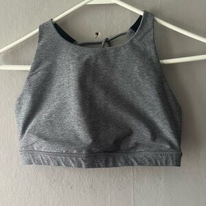 Lululemon Trinity Bra II Heathered Slate Gray Sports Bra Women's Size 6